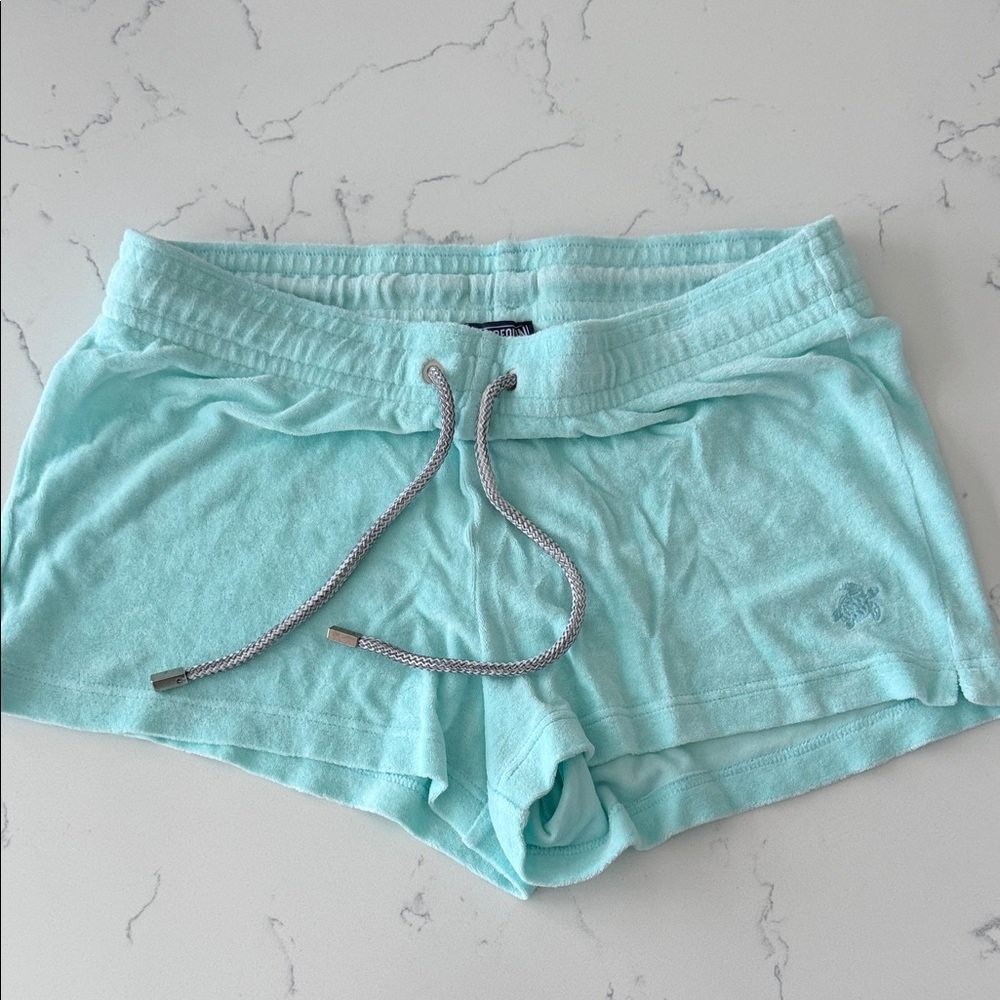 Vilebrequin Light Aqua Women's Athletic Lounge Shorts women